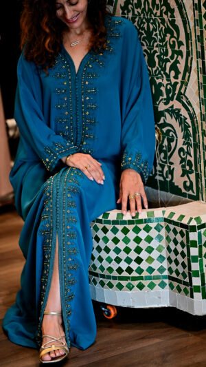 Sawsann - Bleu pétrole